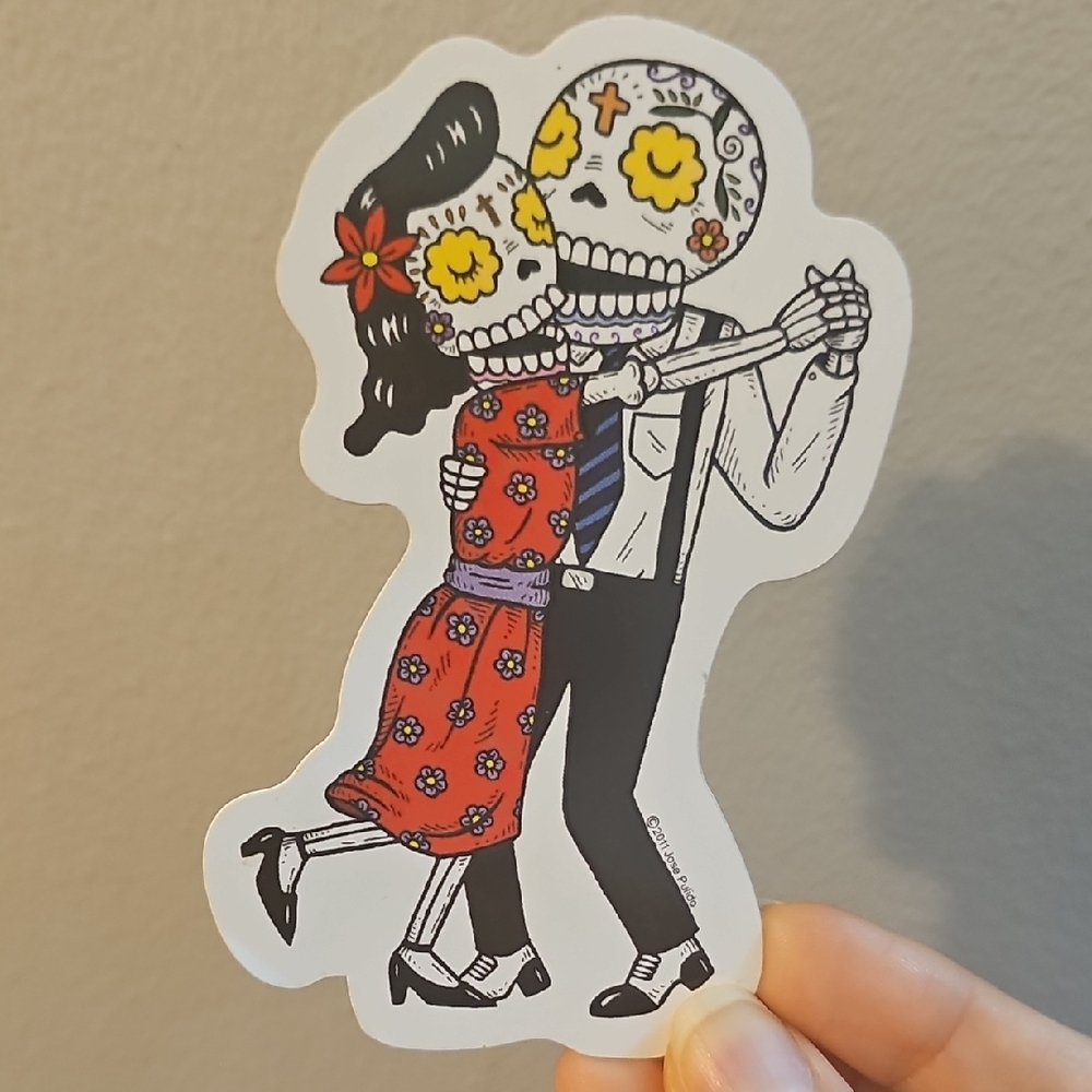 Colorful Day of the Dead Sticker